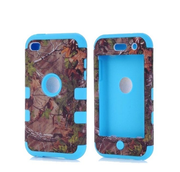 Defender Tough Armor Tree Camo Shockproof Dual Layer High Impact Camouflage Hunting blue